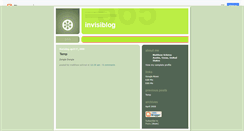 Desktop Screenshot of invisiblog.invisihosting.com